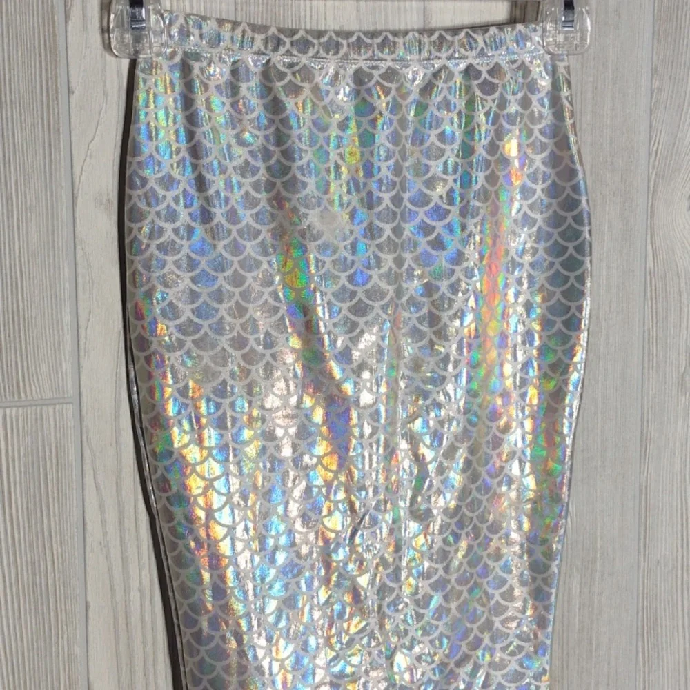Holographic 🌈 Silver Mermaid Skirt